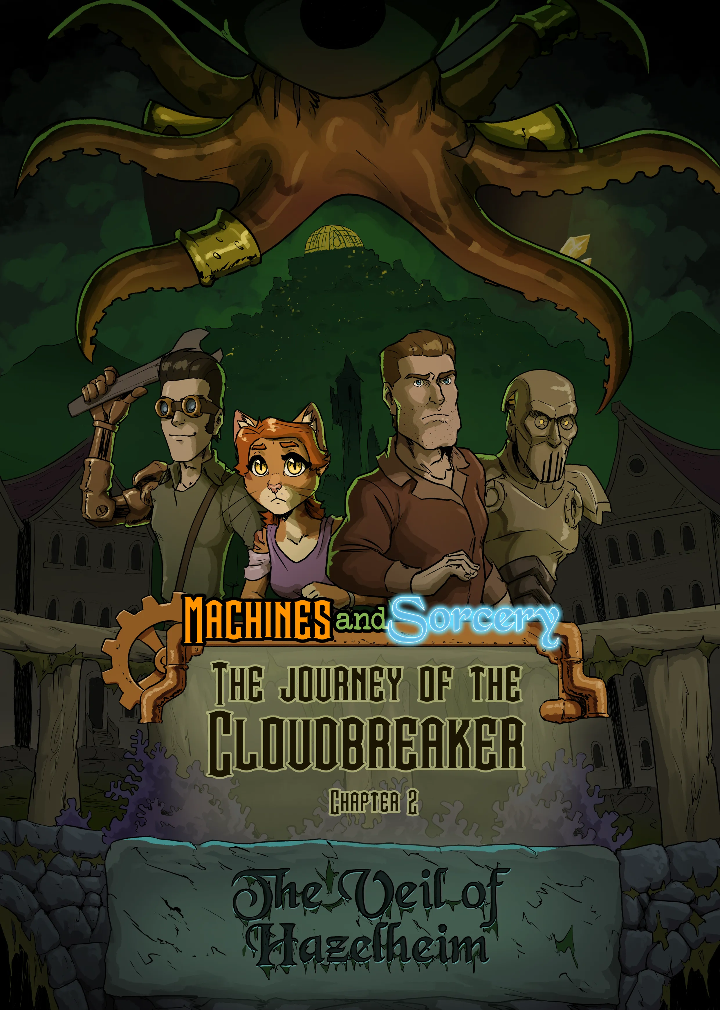 The cover image of The Veil of Hazelheim.